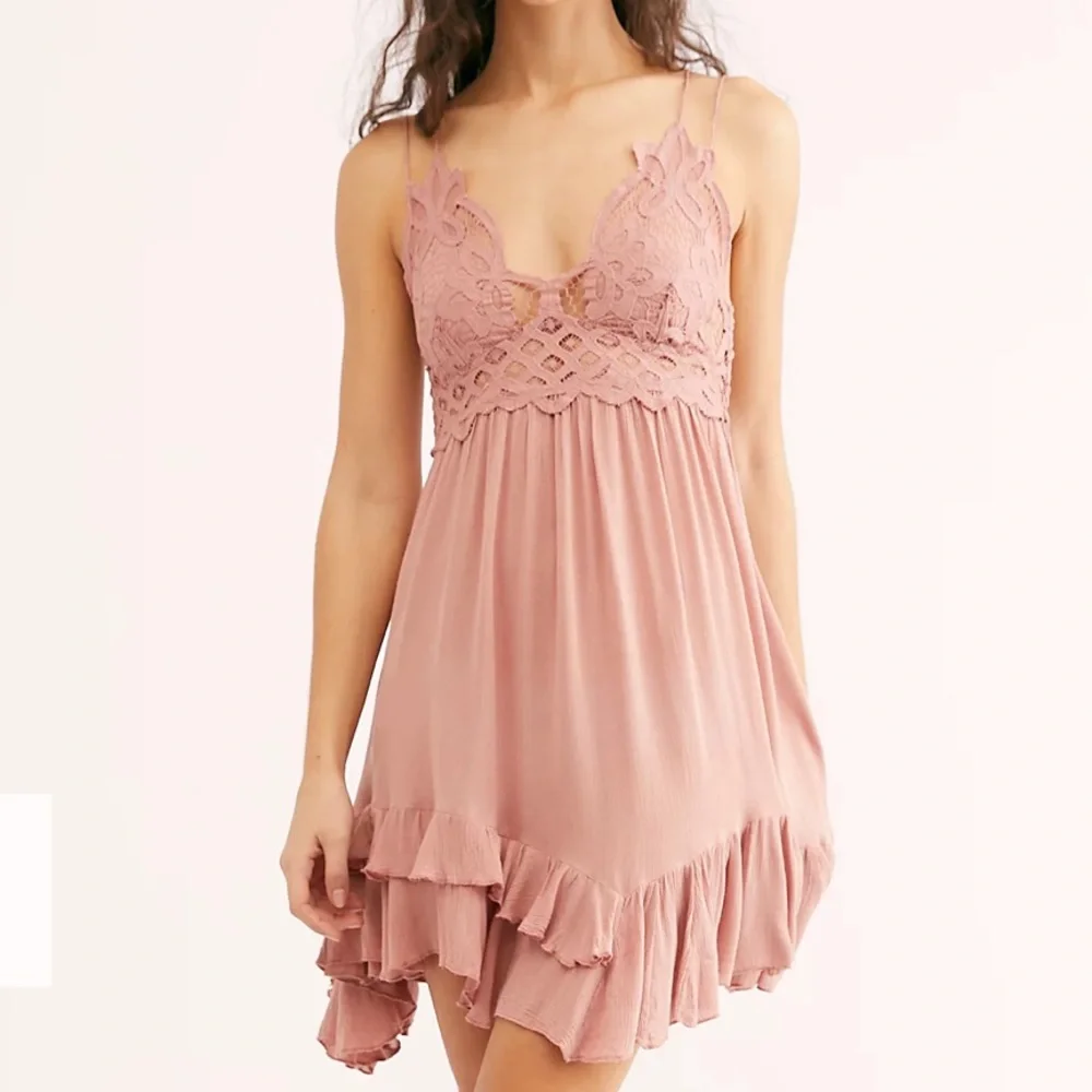 Free People Mauve One Adella Slip Dress
